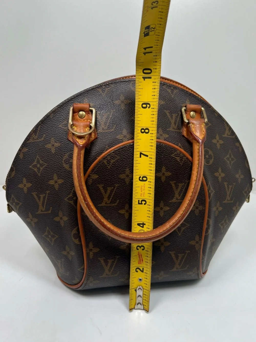 Louis Vuitton Ellipse Satchel PM Brown Leather/Canvas
